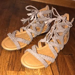 SONOMA 7.5 tie and zip sandal, light brown
